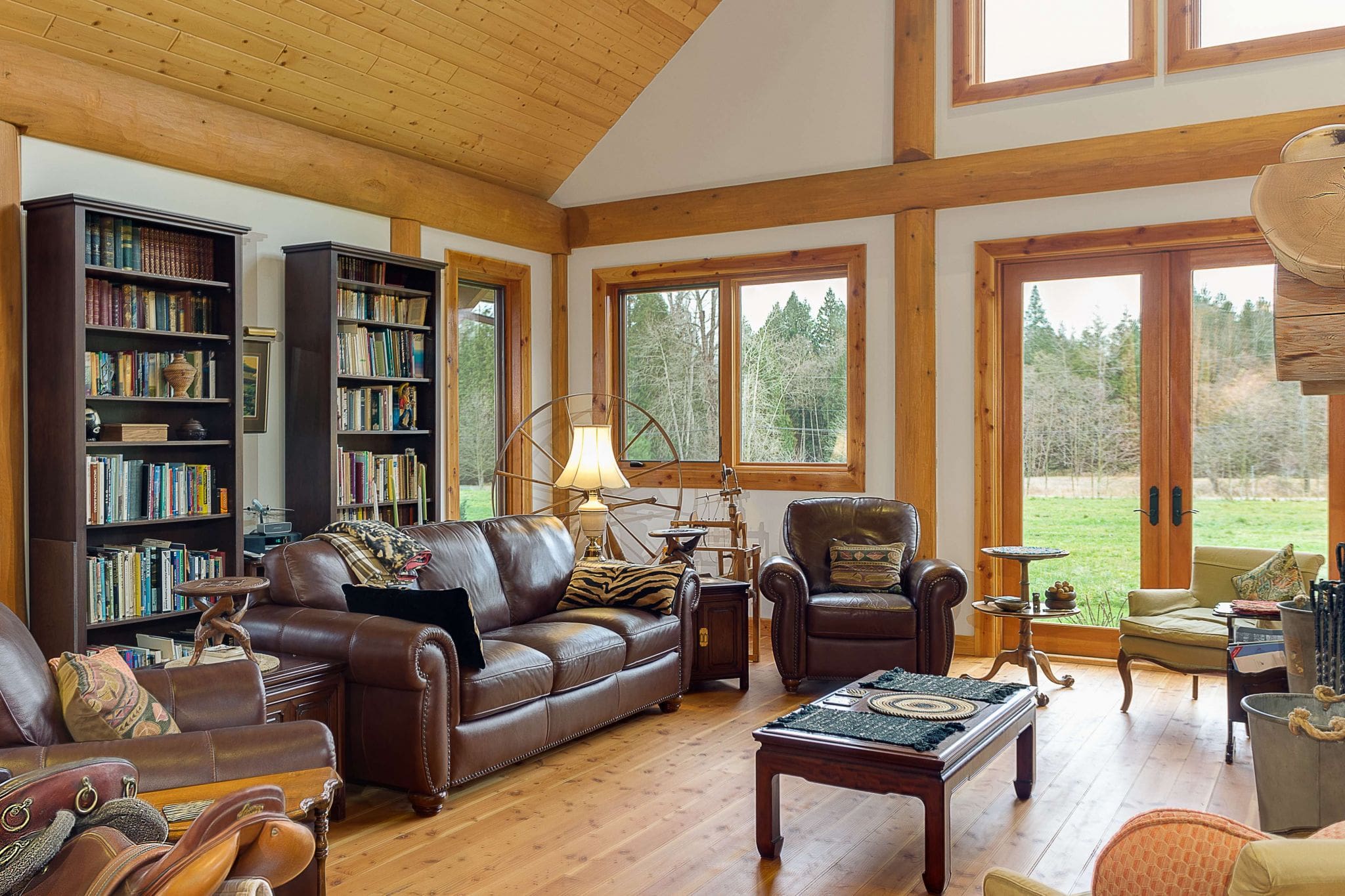 Campbell Valley Post and Beam Log Home 18 - Streamline Design