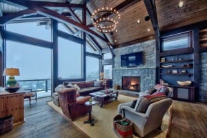 living-room-in-timber-frame-home