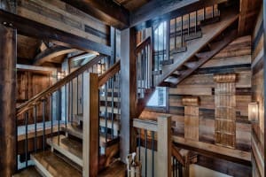 wood-stairs-in-timber-frame-home