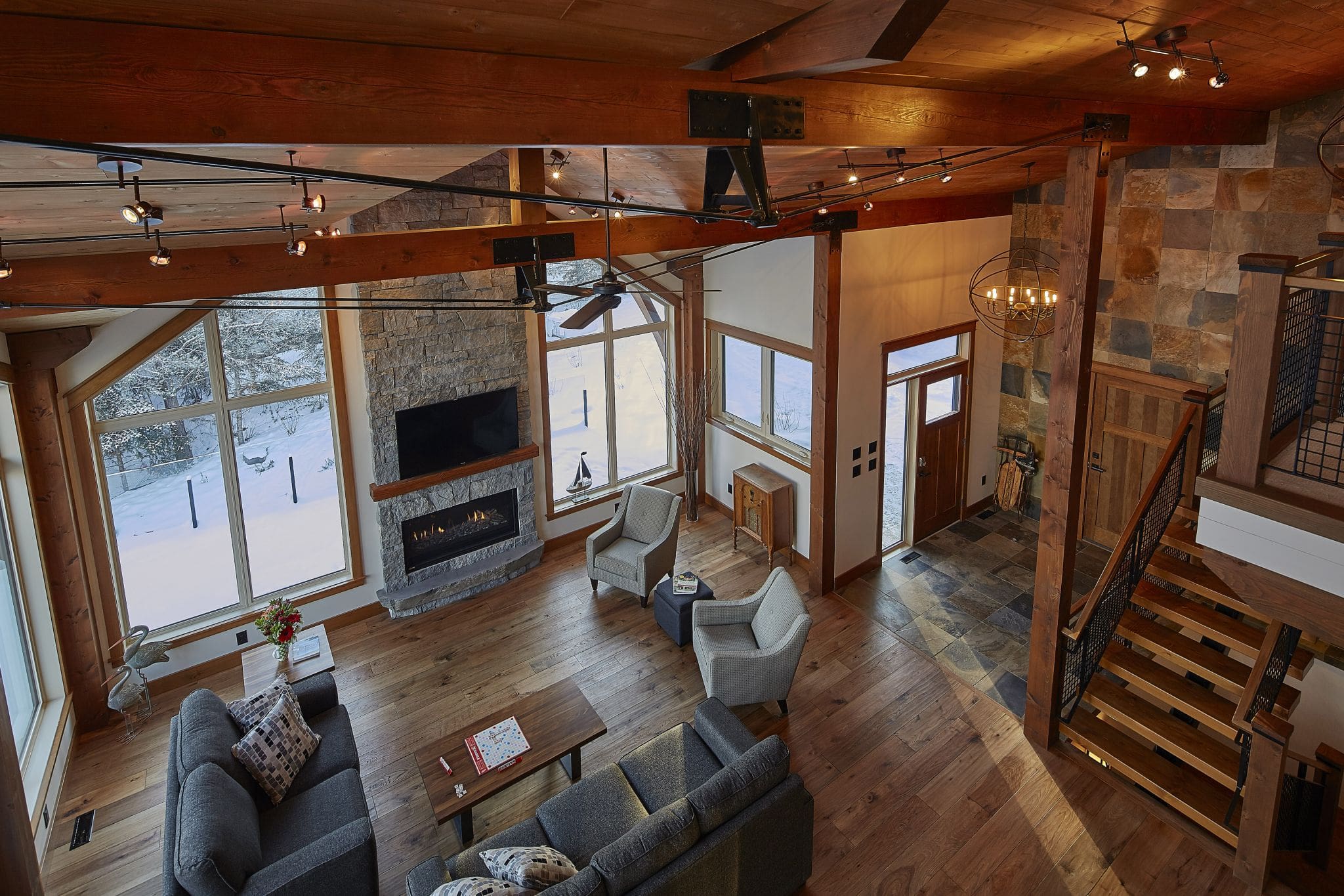 Timber Frame Lake Home Plans