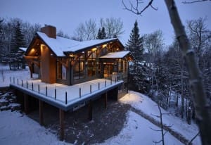Emma Lake Timber Frame Log Home 17 | Streamline Design