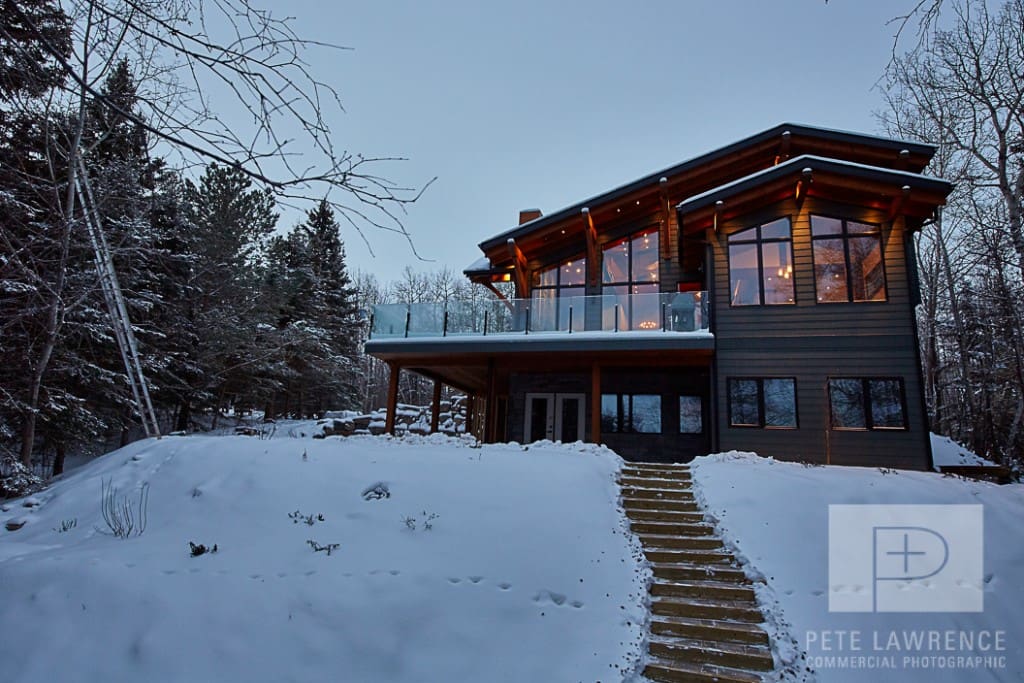 Emma Lake Timber Frame Log Home Design.