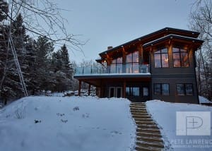 Emma Lake Timber Frame Log Home 7 | Streamline Design