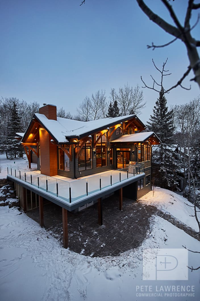 Emma Lake Timber Frame Log Home 8 | Streamline Design