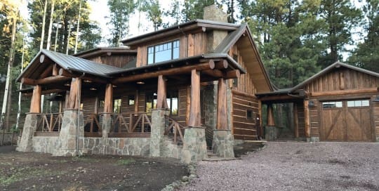 rustic-looking-log-home