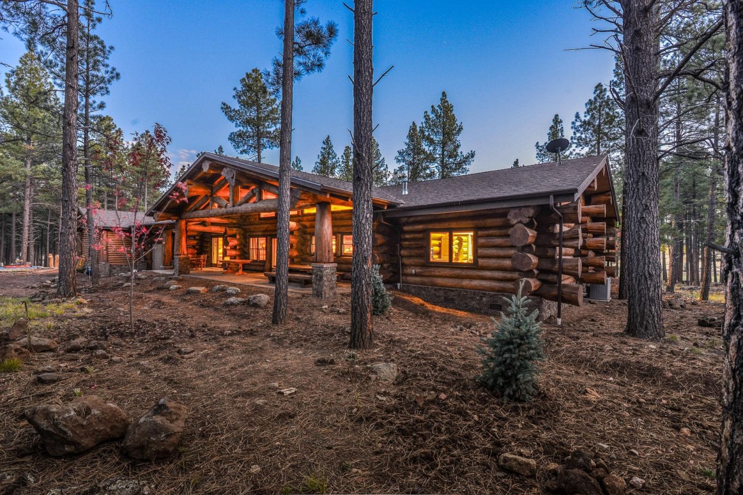 Log Home Rancher Design.