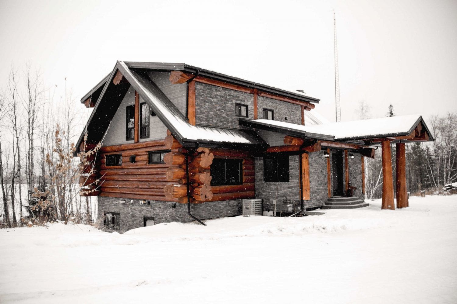 Custom Designed Log Home.