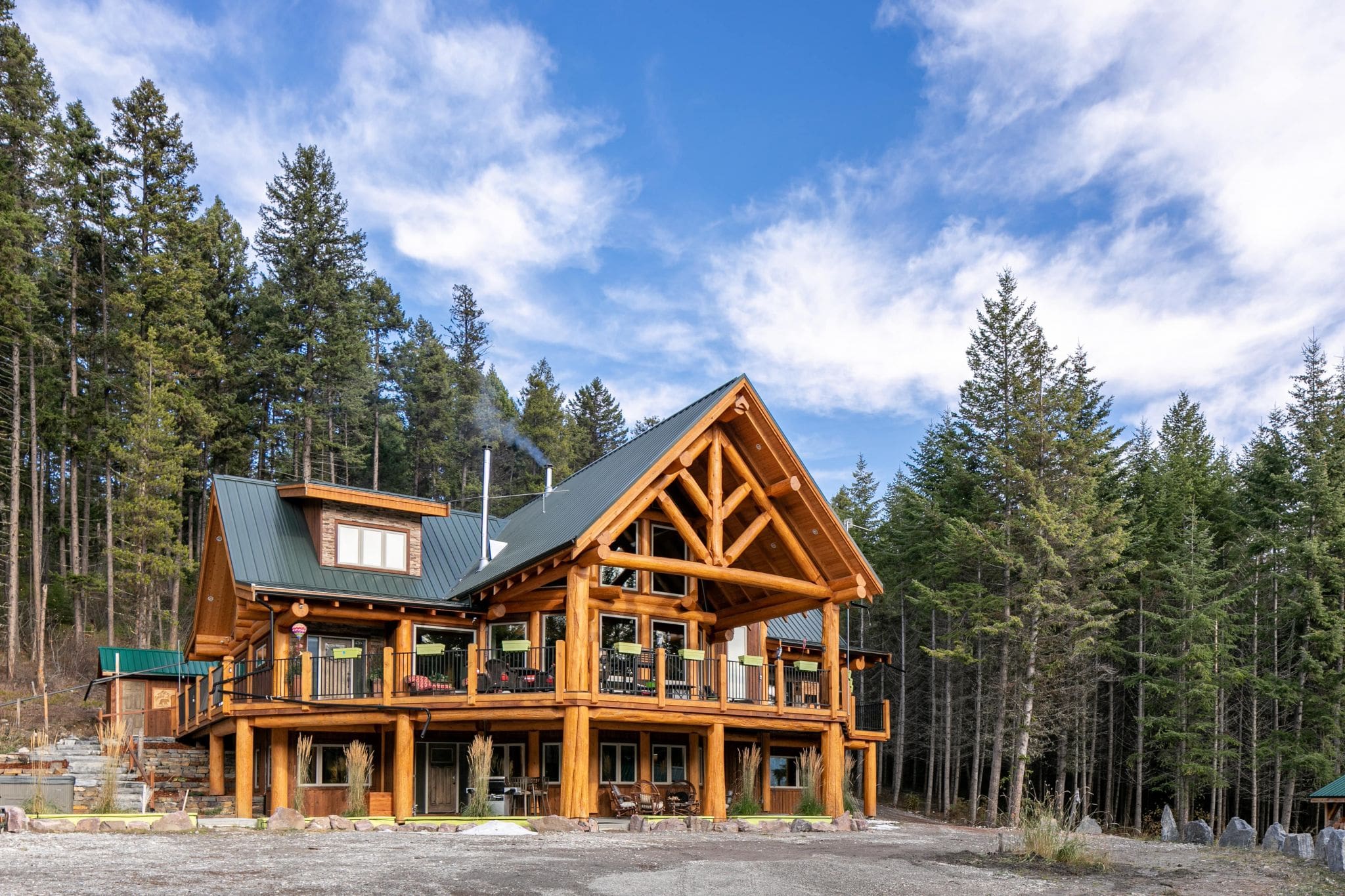 Design Process for Custom log home and timber frame home.