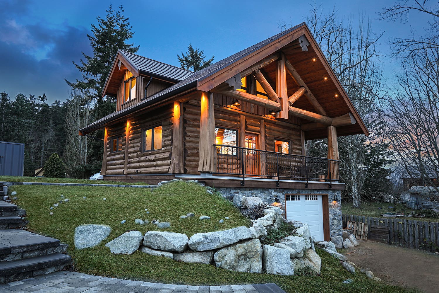 Custom designed Log Home.