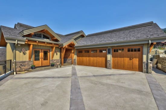 Timber frame log home custom design.